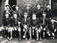 Group of coat hewers at Bedlington (c1900).